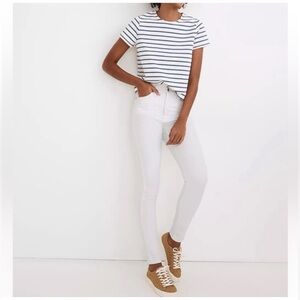 Madewell 10” High-Rise Skinny Jeans Pure White